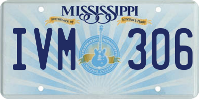 MS license plate IVM306