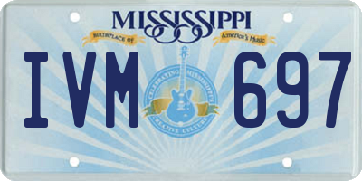 MS license plate IVM697