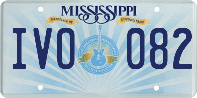 MS license plate IVO082