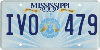 MS license plate IVO479