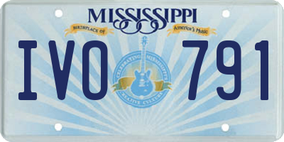 MS license plate IVO791