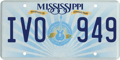 MS license plate IVO949