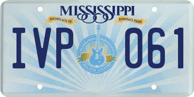 MS license plate IVP061