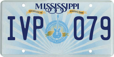 MS license plate IVP079