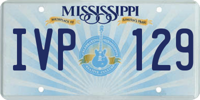 MS license plate IVP129