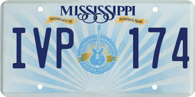 MS license plate IVP174