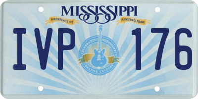 MS license plate IVP176