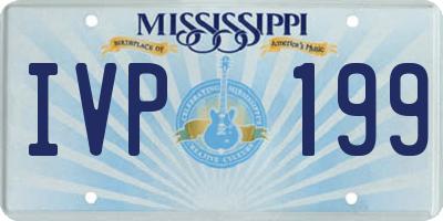 MS license plate IVP199