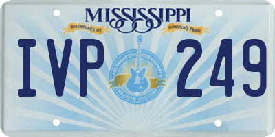 MS license plate IVP249