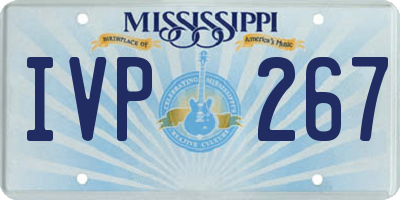 MS license plate IVP267
