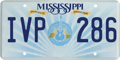 MS license plate IVP286