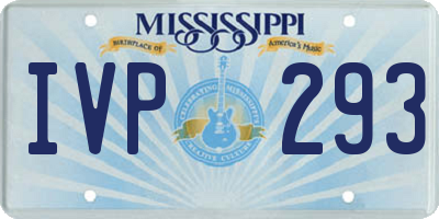 MS license plate IVP293