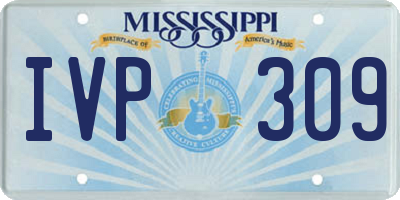 MS license plate IVP309