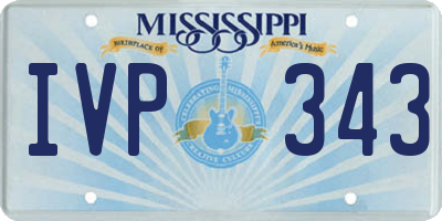 MS license plate IVP343