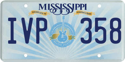 MS license plate IVP358