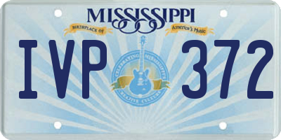 MS license plate IVP372