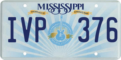 MS license plate IVP376