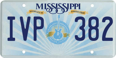 MS license plate IVP382