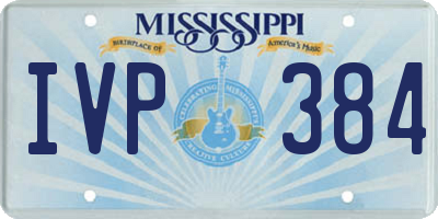 MS license plate IVP384