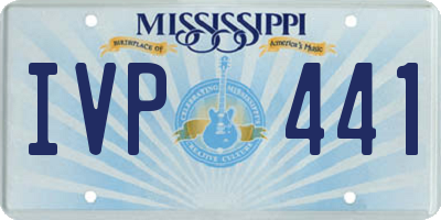 MS license plate IVP441
