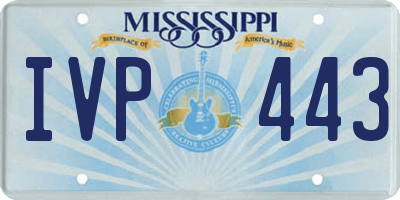 MS license plate IVP443
