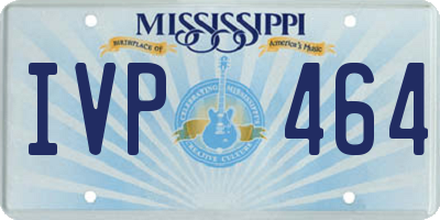 MS license plate IVP464