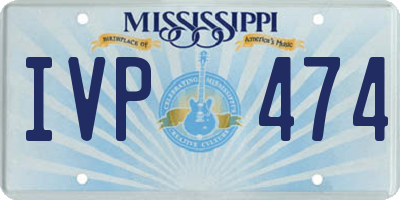 MS license plate IVP474