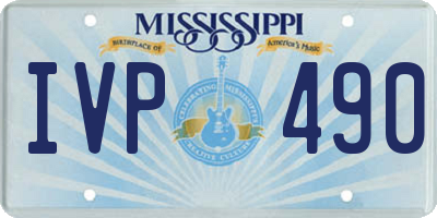 MS license plate IVP490