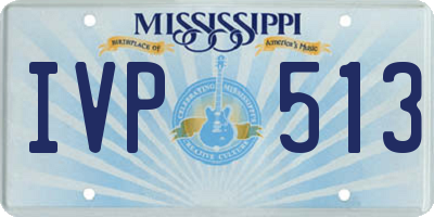 MS license plate IVP513