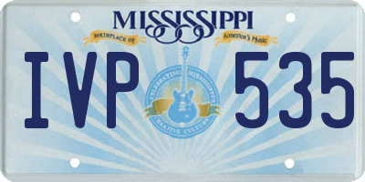 MS license plate IVP535