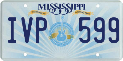 MS license plate IVP599