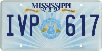 MS license plate IVP617