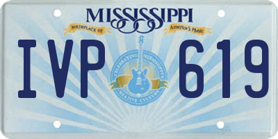 MS license plate IVP619