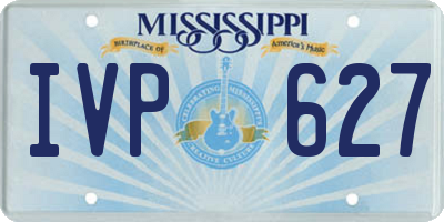 MS license plate IVP627
