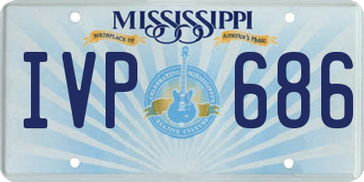 MS license plate IVP686