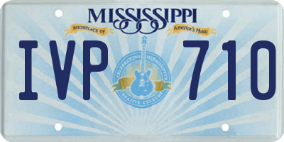 MS license plate IVP710