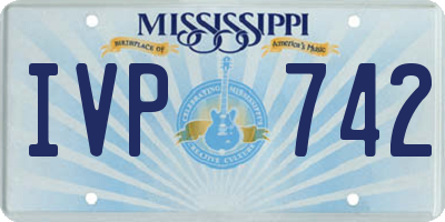 MS license plate IVP742
