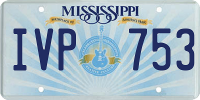 MS license plate IVP753