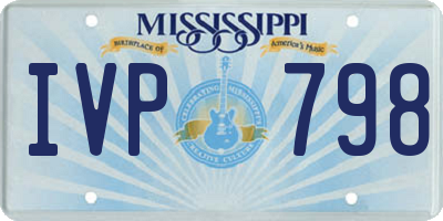 MS license plate IVP798