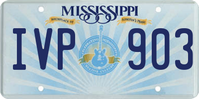 MS license plate IVP903