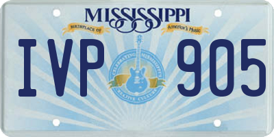 MS license plate IVP905