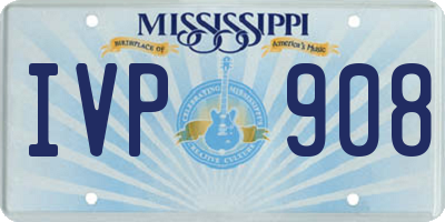 MS license plate IVP908