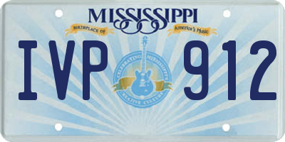 MS license plate IVP912