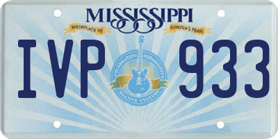MS license plate IVP933