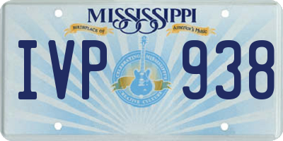 MS license plate IVP938