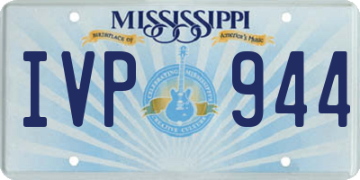 MS license plate IVP944