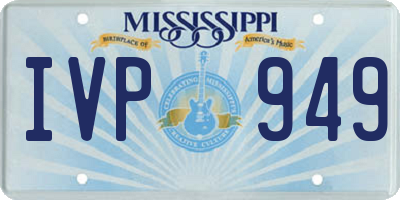 MS license plate IVP949