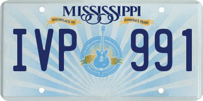 MS license plate IVP991