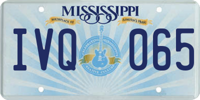MS license plate IVQ065