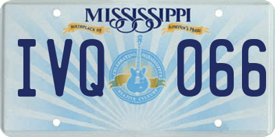 MS license plate IVQ066